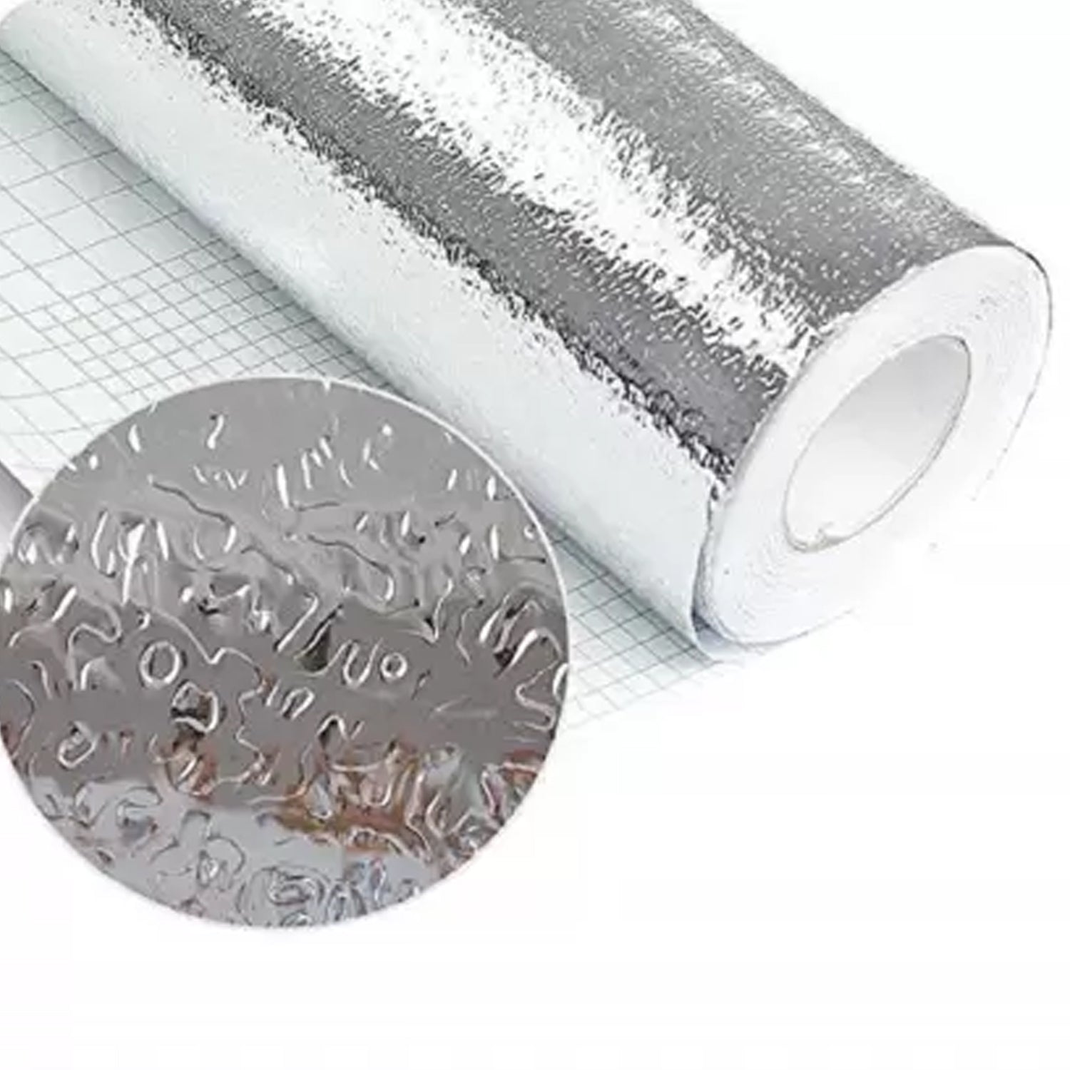 9075 Aluminium foil for Kitchen and Aluminium Foil Paper Sticker Roll for Kitchen Wall, Drawers. (60cm*2Meter) DeoDap 9075 Aluminium foil for Kitchen and Aluminium Foil Paper Sticker Roll for Kitchen Wall, Drawers. (60cm*2Meter) DeoDap